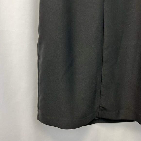 Banana Republic Womens A Line Dress Solid Black V Neck Sleeveless Knee Length 2 - Picture 9 of 11